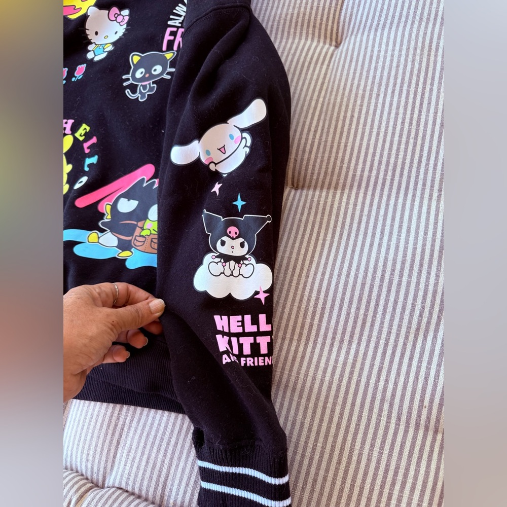 Hello Kitty Black Kids Sweatshirt size medium - Picture 3 of 5